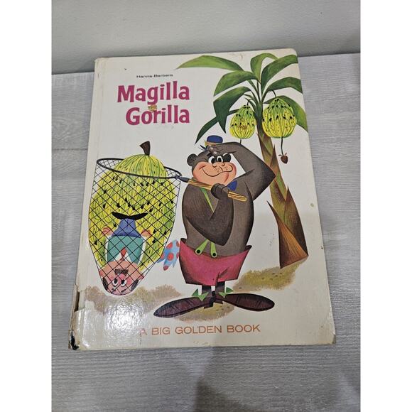 MAGILLA GORILLA Hanna Barbera Productions Big GOLDEN BOOK 1964 VG 1st Edition - Picture 1 of 9
